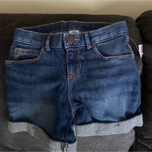 Toddler girls jean shorts. Never been worn brand new.